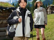 MJ977 山系银狐绒三合一冲锋衣