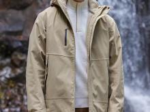 骆驼同款MJ C06全热封纯色冲锋衣品牌贴款