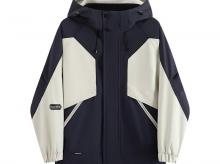 MJ2503户外拼色连帽冲锋衣