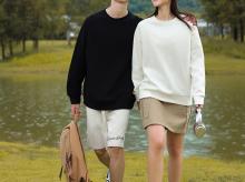 MJ3801华夫格圆领套头卫衣