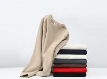 米妮棉大落肩圆领卫衣