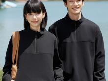 MJ6507纯色半拉链套头卫衣