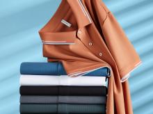 MJ3503华夫格翻领短袖