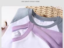 MJ24200  秘鲁棉插肩袖 亲子款圆领衫