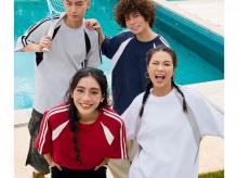 19588重磅拼接休闲圆领