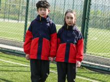 MJ2126款两件套可拆缷冲锋衣 中小学生校服  班服