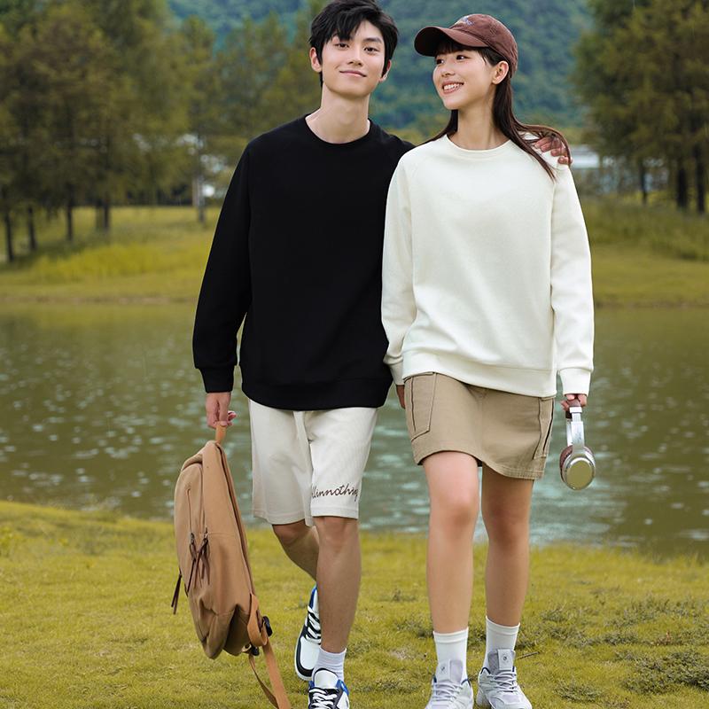 MJ8801华夫格圆领卫衣