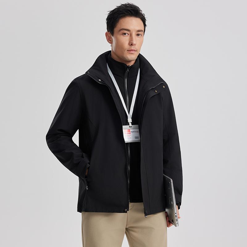 MJ29777 大牌同款纯色冲锋衣工服款