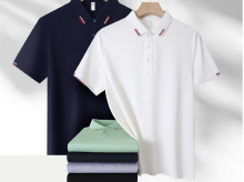 MJ527  珍珠棉点纹领商务POLO